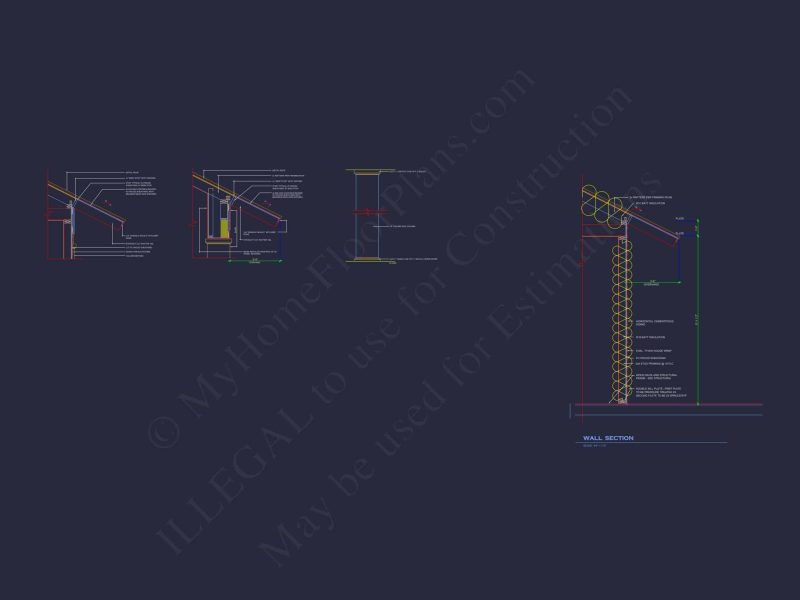 Elegant Pavilion Home Plan: Architectural Blueprint CAD Designs
