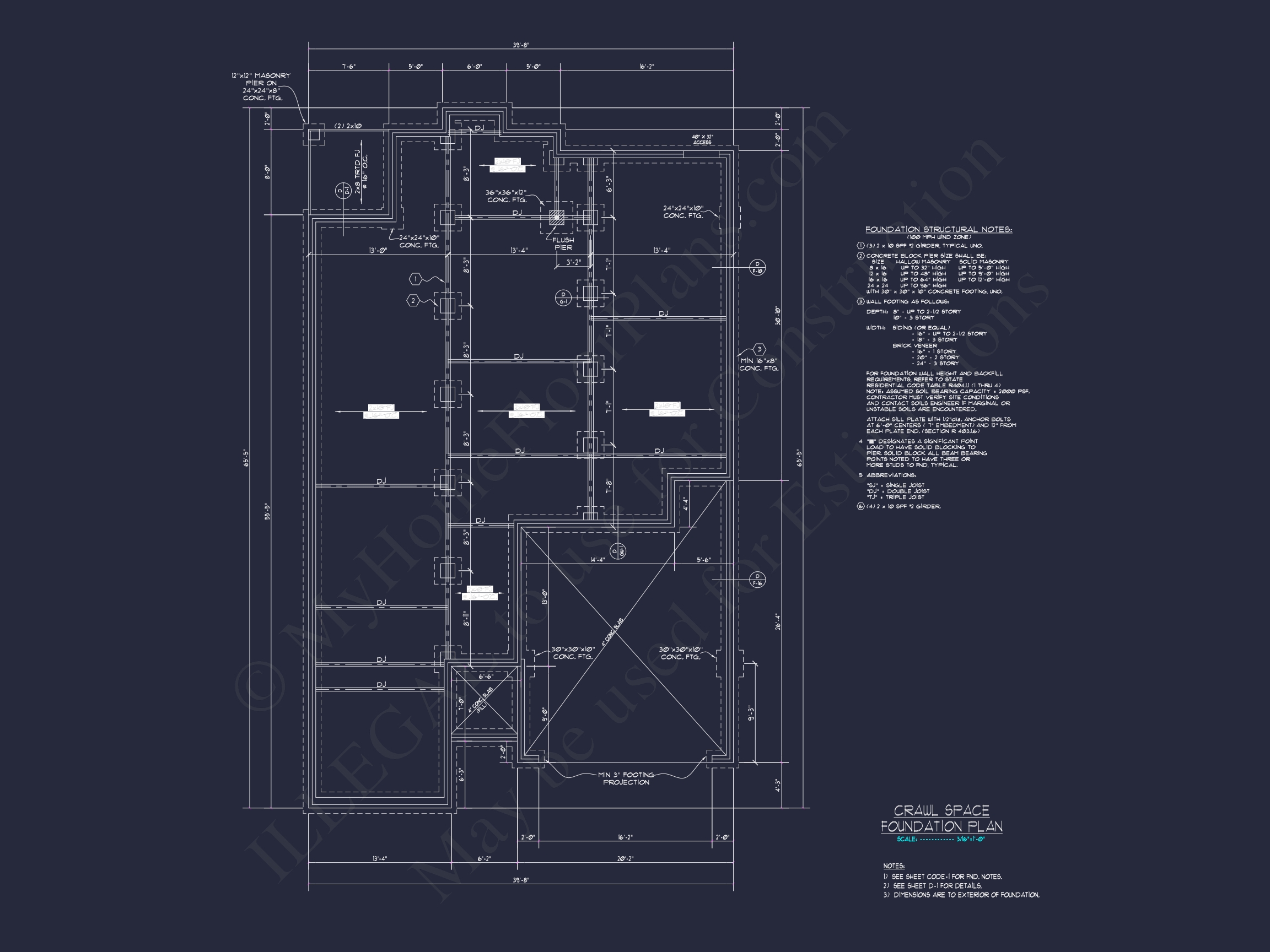 Stunning Craftsman Floor Plan With 2-Car Garage and CAD Design