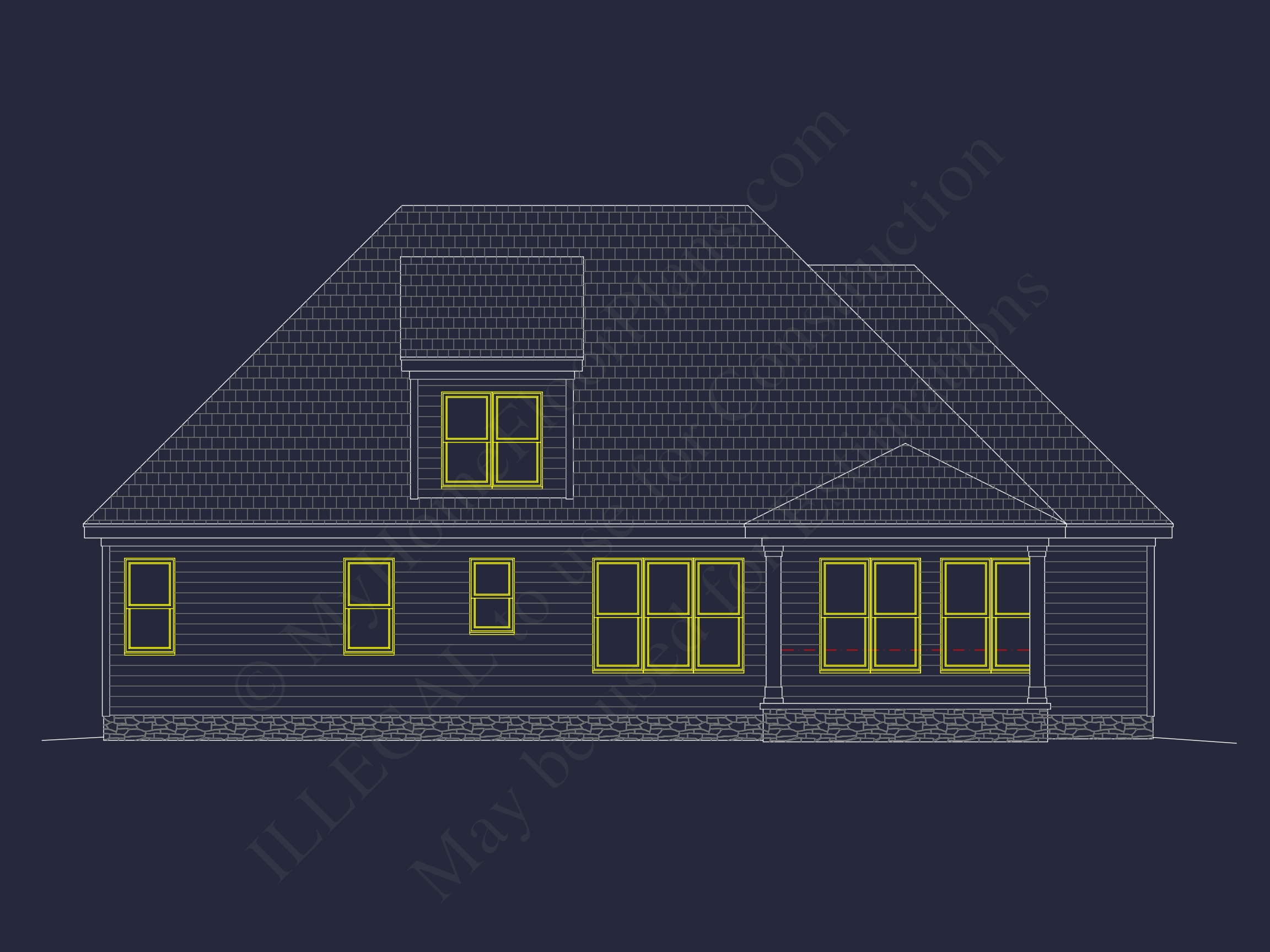 1.5-Story House Plan with Open Layout and CAD Blueprints