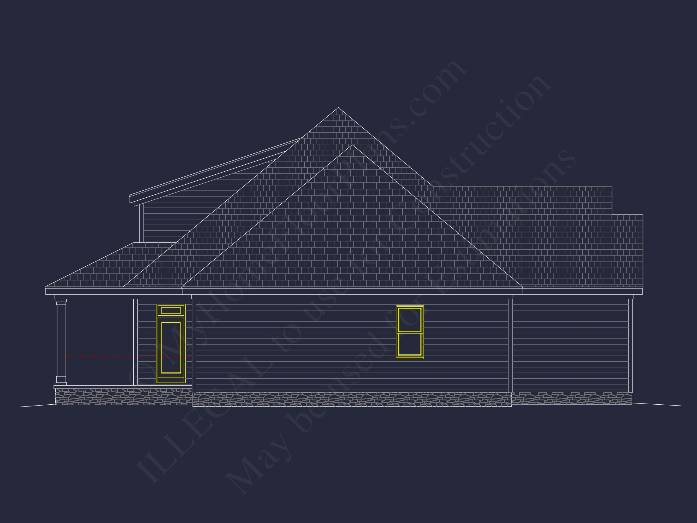 1.5-Story House Plan with Open Layout and CAD Blueprints