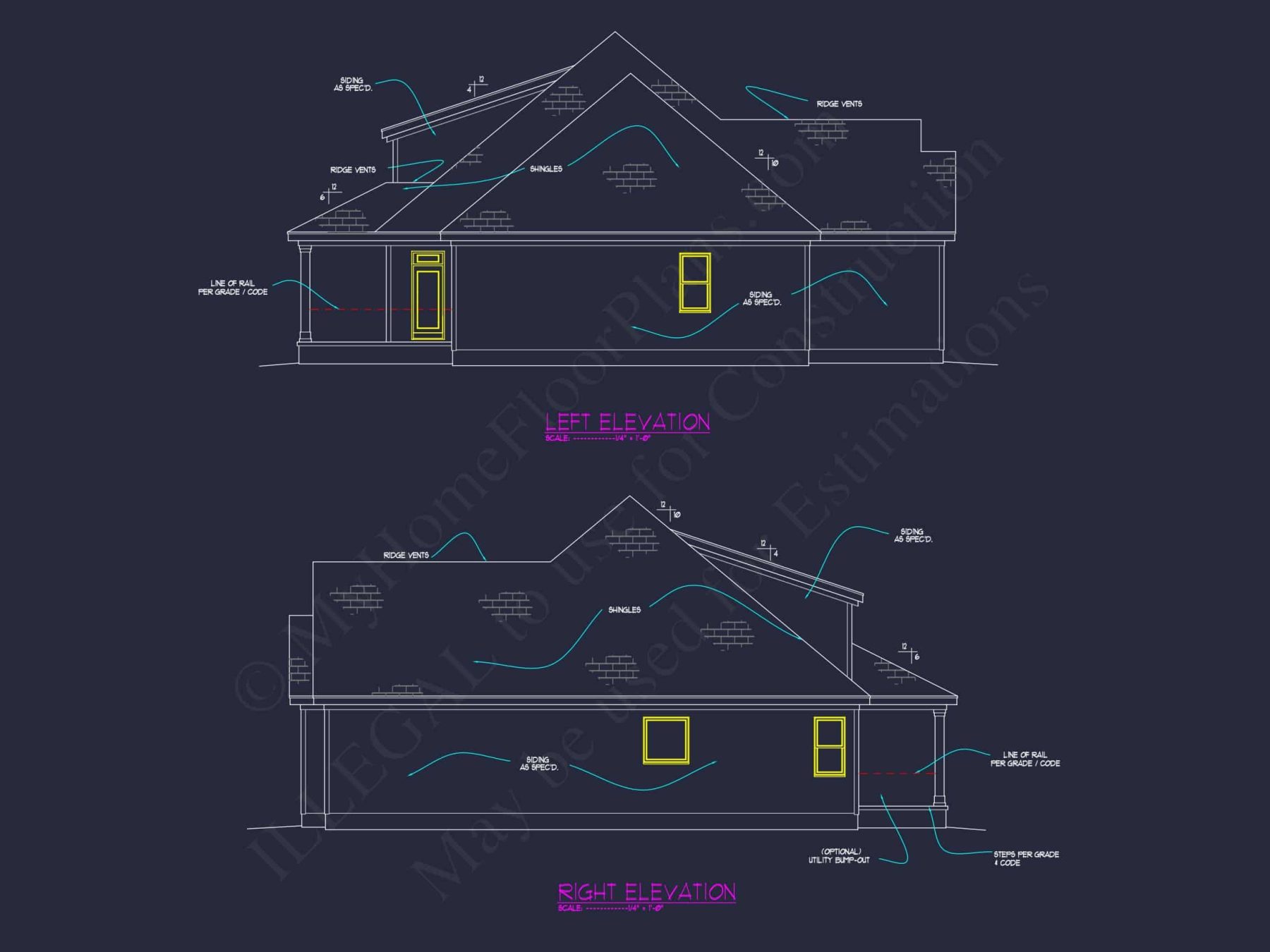 1.5-Story House Plan with Open Layout and CAD Blueprints