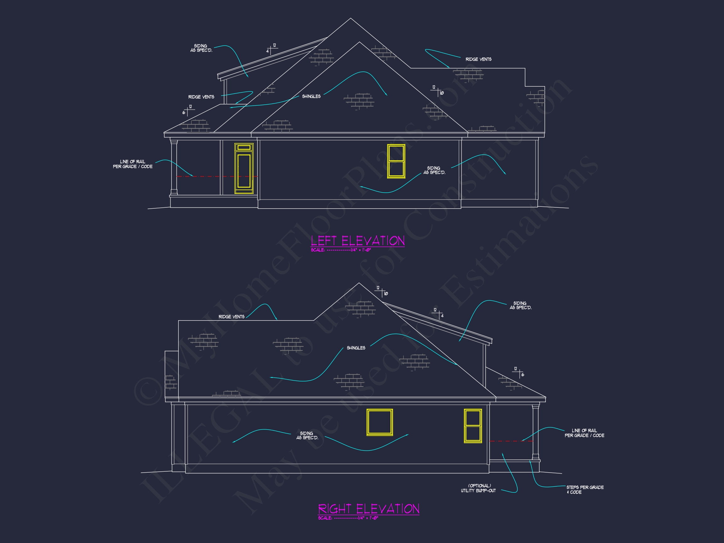 1.5-Story House Plan with Open Layout and CAD Blueprints