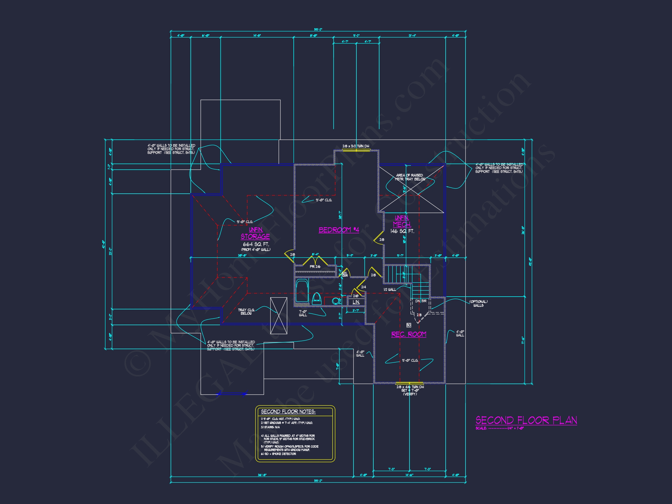 1.5-Story House Plan with Open Layout and CAD Blueprints