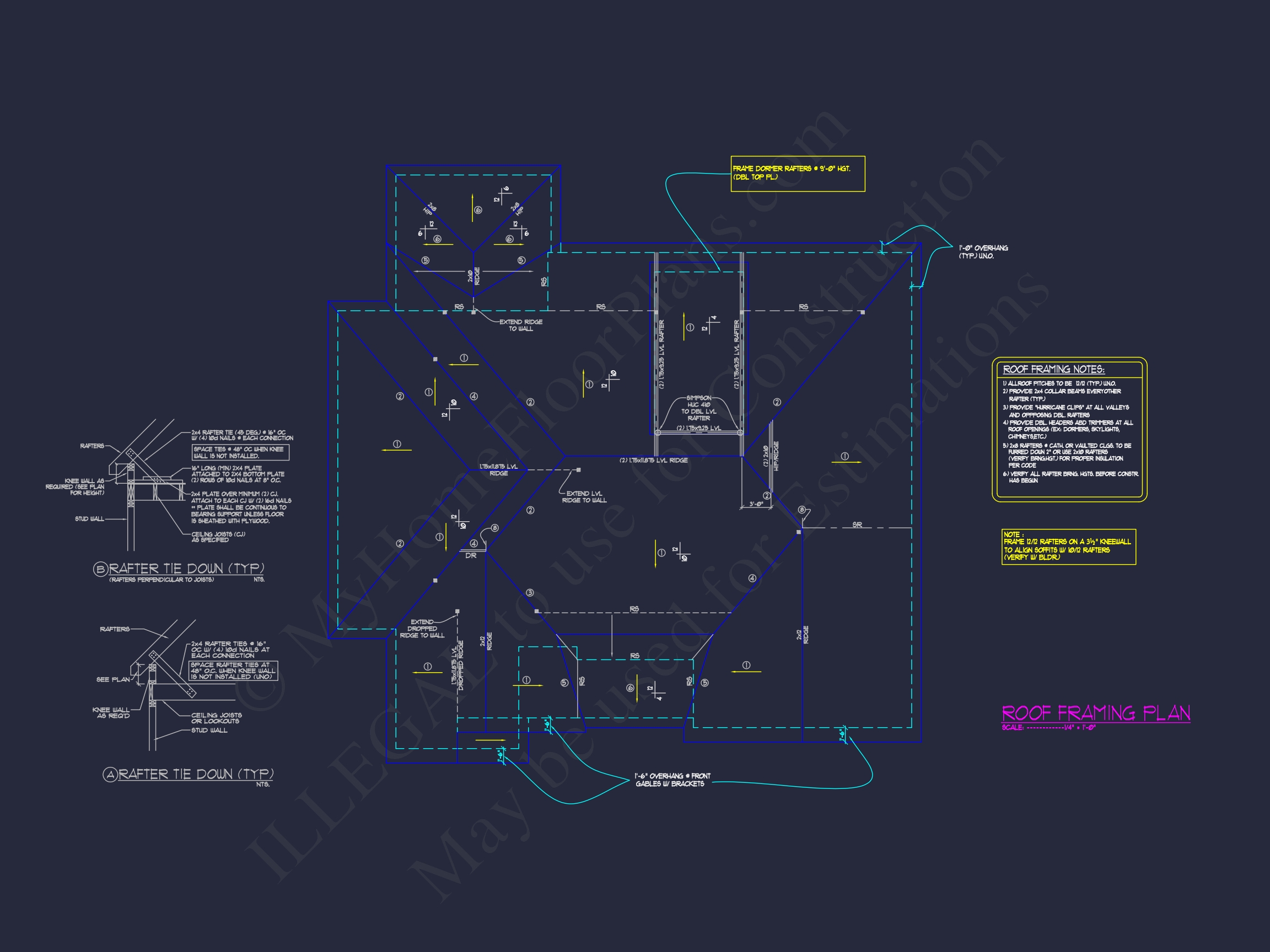1.5-Story House Plan with Open Layout and CAD Blueprints