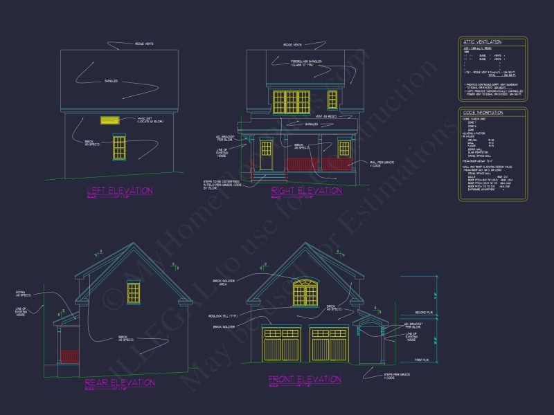 Elegant Garage Living Space Plan – CAD Architecture Blueprint