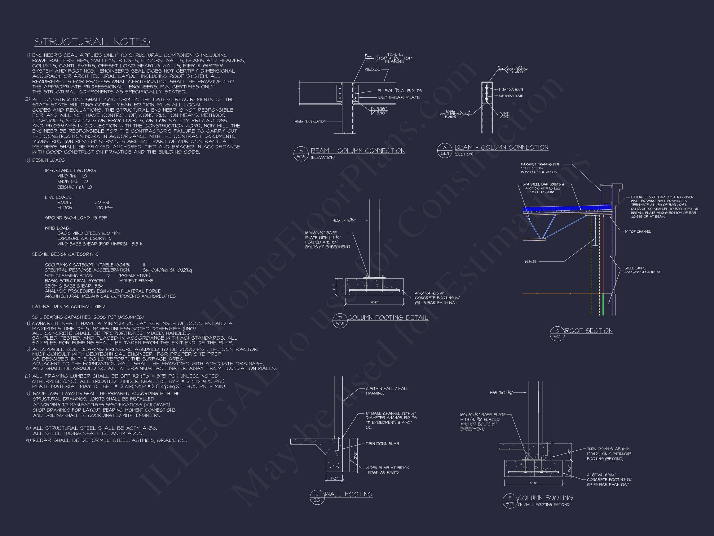 Modern Commercial Building Blueprint with CAD Designs