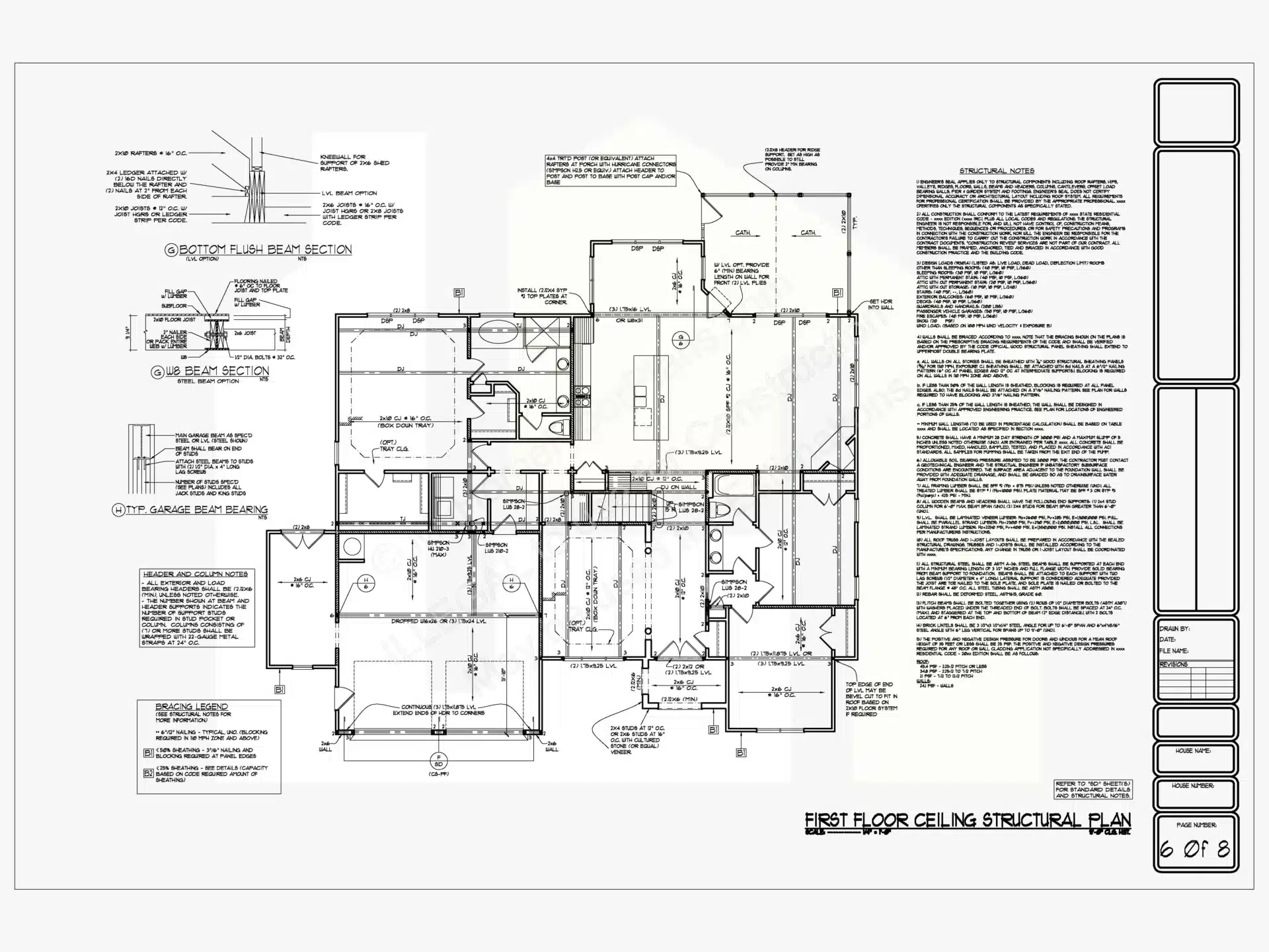 First floor engineered home plans