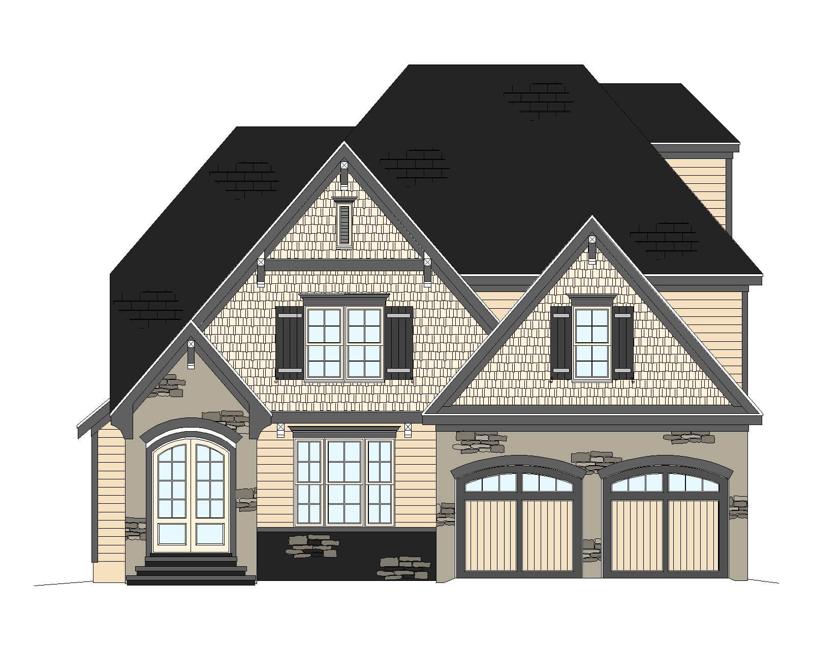 13-1816 my home floor plans_Front Elevation