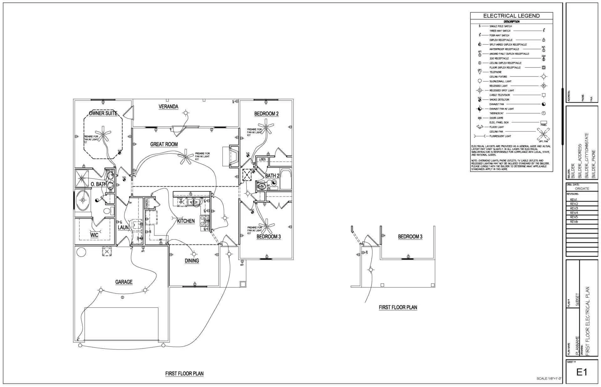 First Floor Electrical Plan