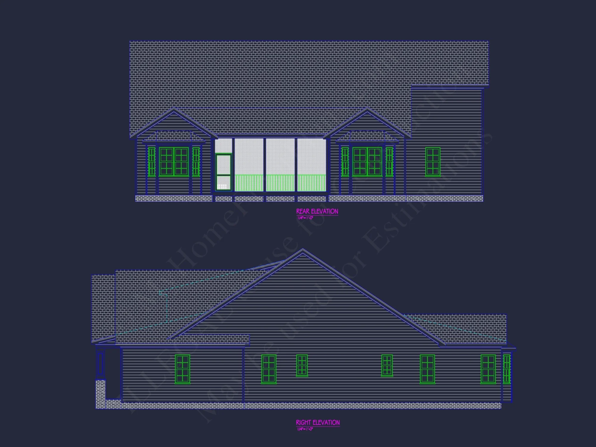 Spacious 3-Bedroom Home Floor Plan with CAD Designs