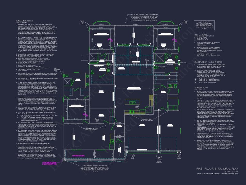 Spacious 3-Bedroom Home Floor Plan with CAD Designs