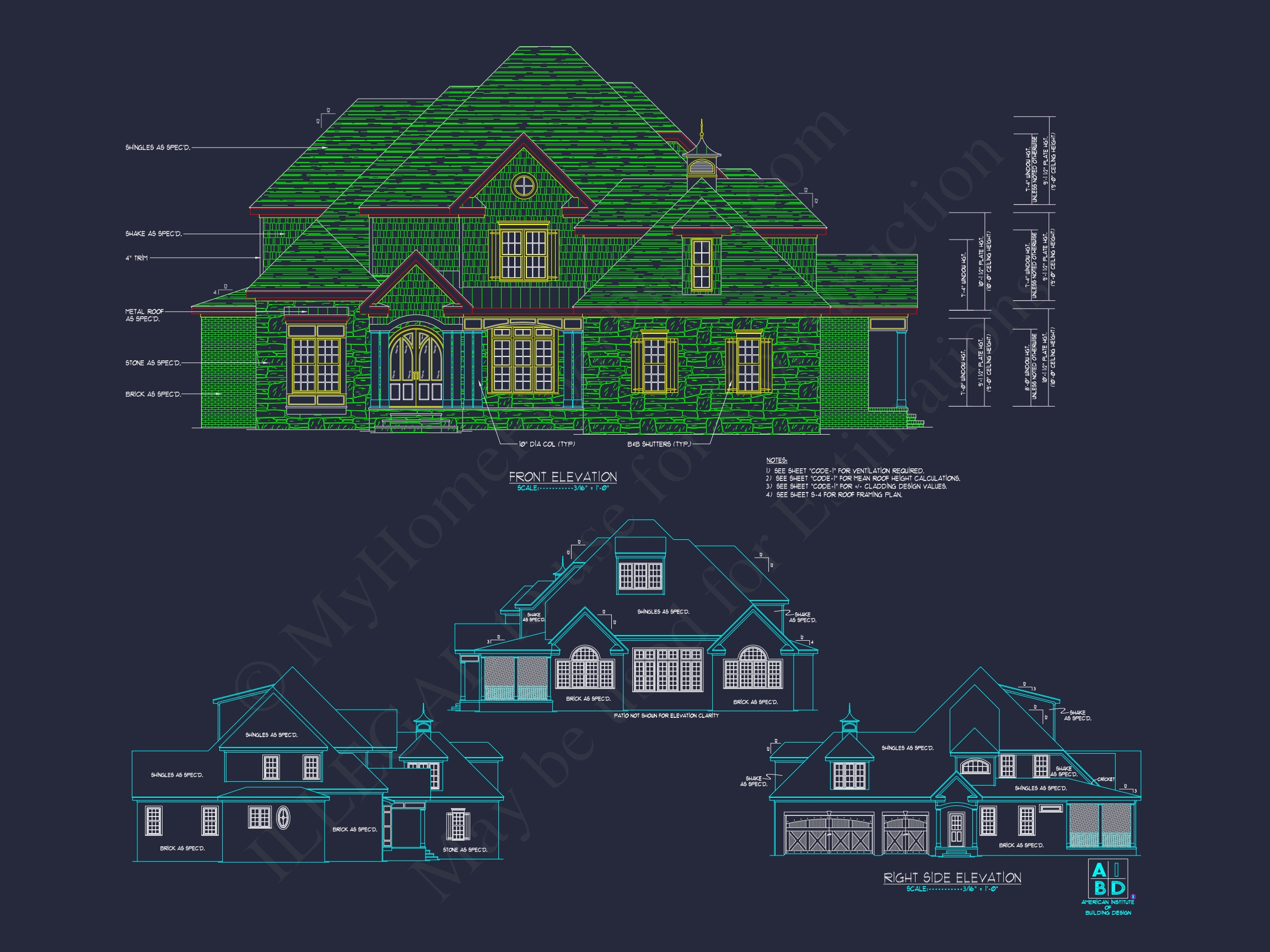 Elegant 2-Story House Plan with Vaulted Ceilings and Outdoor Living