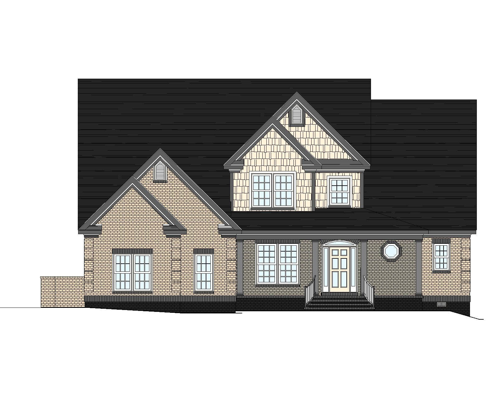 10 1079 My Home Floor Plans Front Elevation 