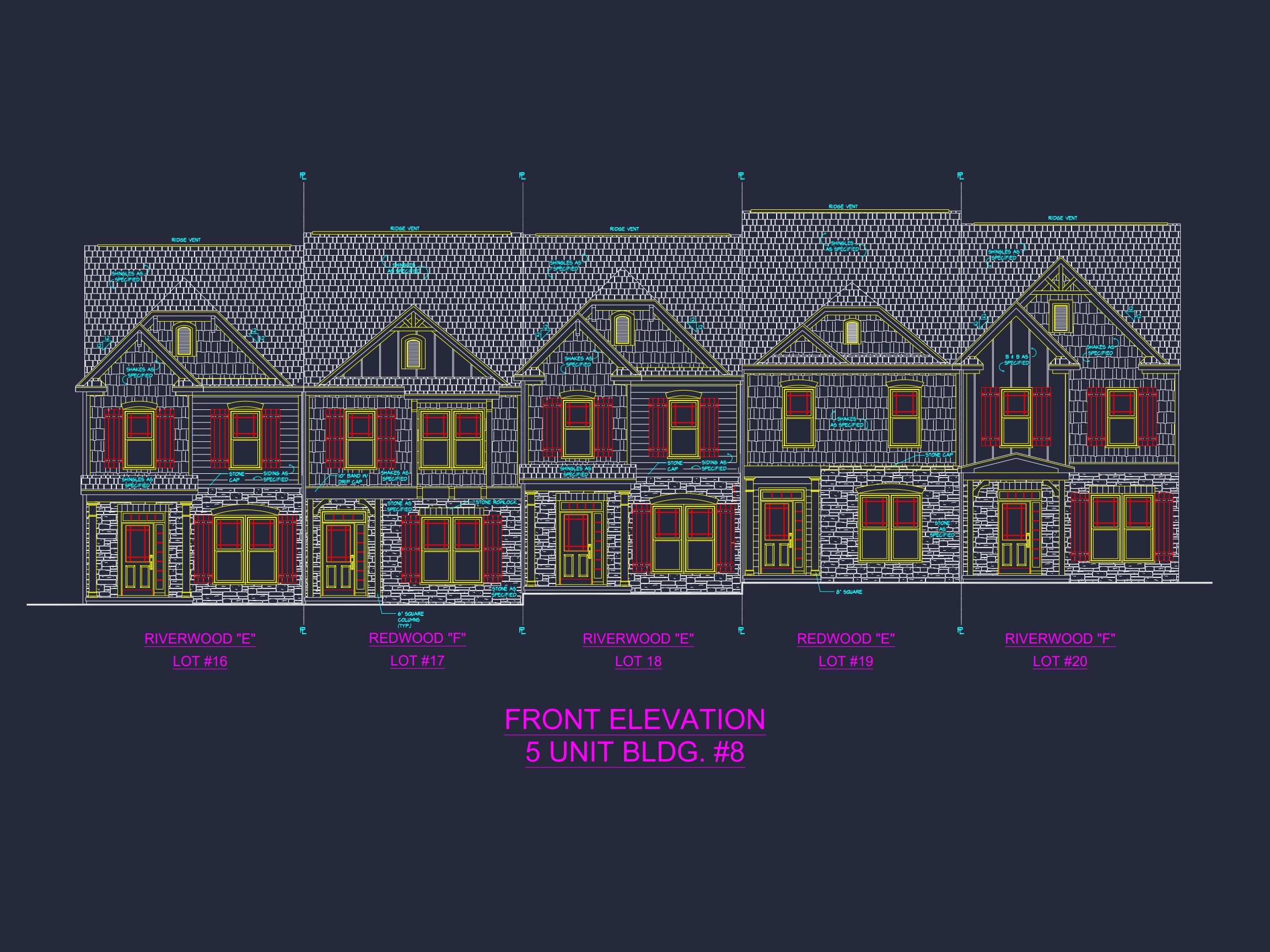 Stylish 2-Story Townhome Plan with Craftsman Design