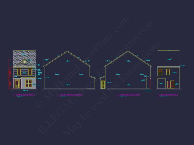 Stylish 2-Story Townhome Plan with Craftsman Design