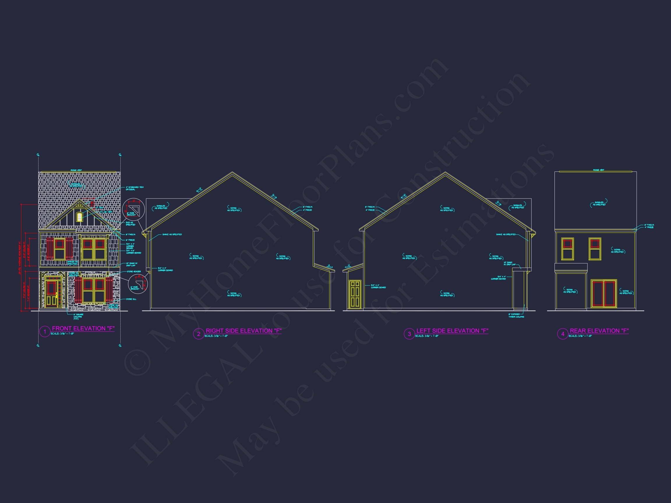 Stylish 2-Story Townhome Plan with Craftsman Design