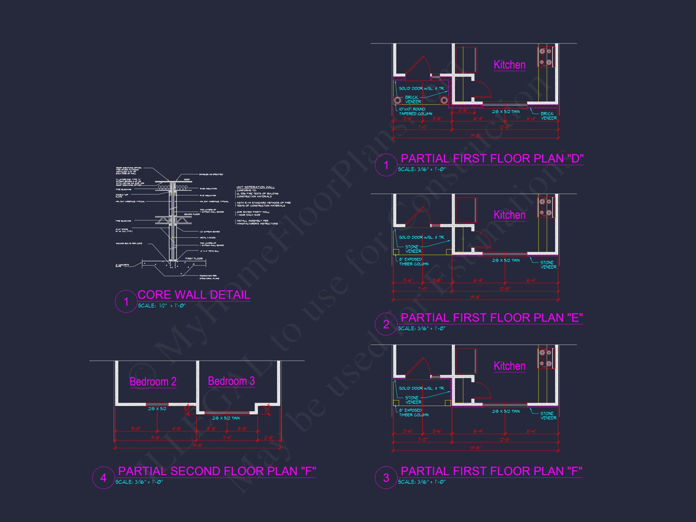 Stylish 2-Story Townhome Plan with Craftsman Design
