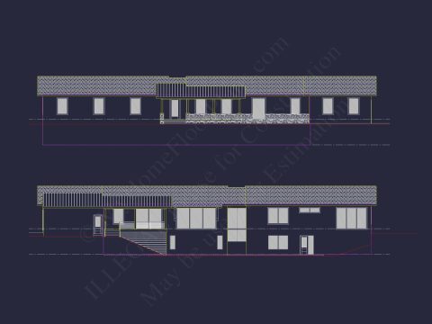 Modern 2-Story House Plan with Open Layout & CAD Blueprints