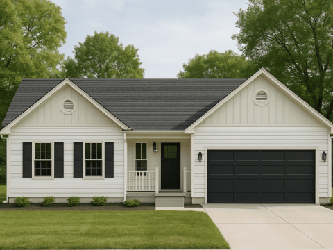 Craftsman Ranch House Plan with Open Floor Layout & CAD Designs