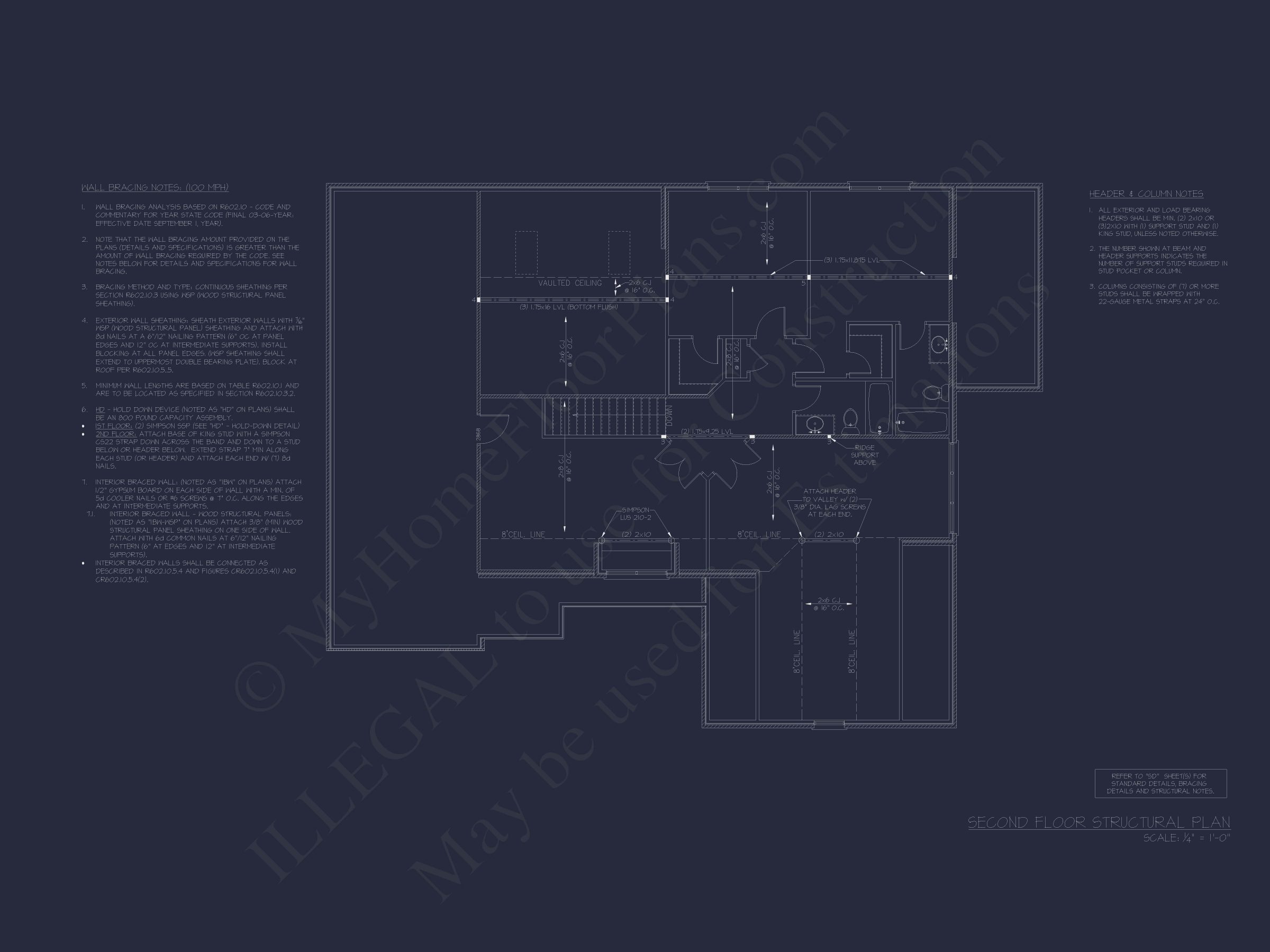Elegant Home Plan with 2 Floors,4 Bedrooms & CAD Designs