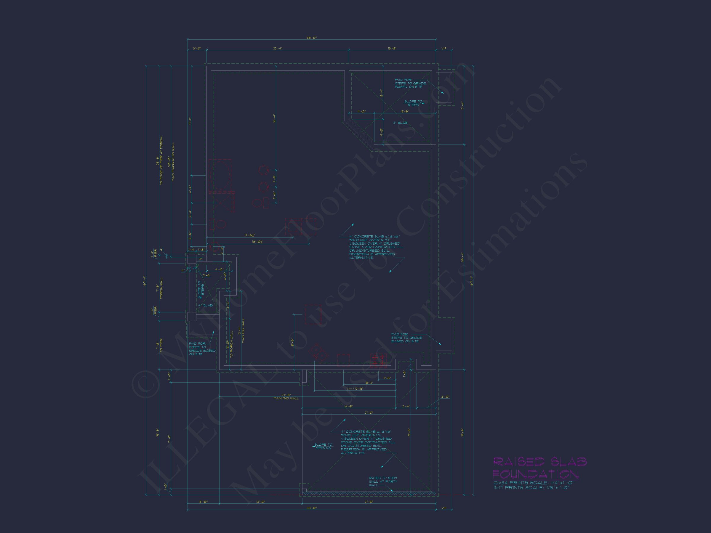 Modern 1.5-Story Duplex House Plan with CAD Designs & Vaulted Living Spaces