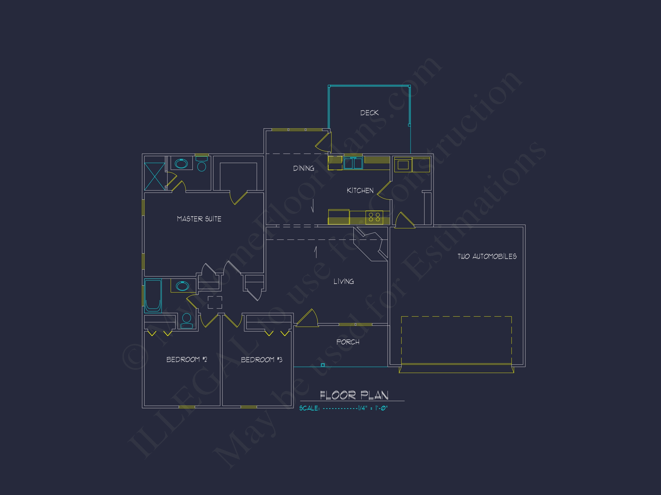Craftsman Ranch House Plan with Open Floor Layout & CAD Designs