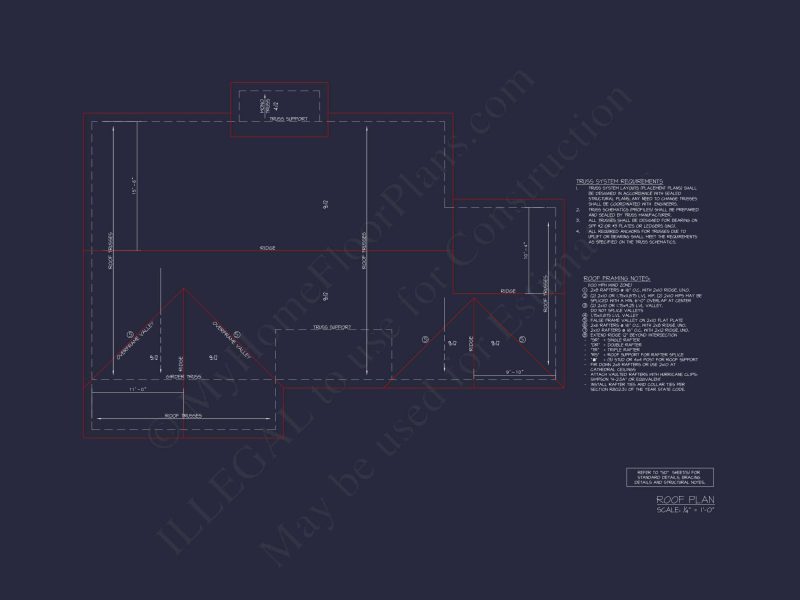 Craftsman Ranch House Plan with Open Floor Layout & CAD Designs