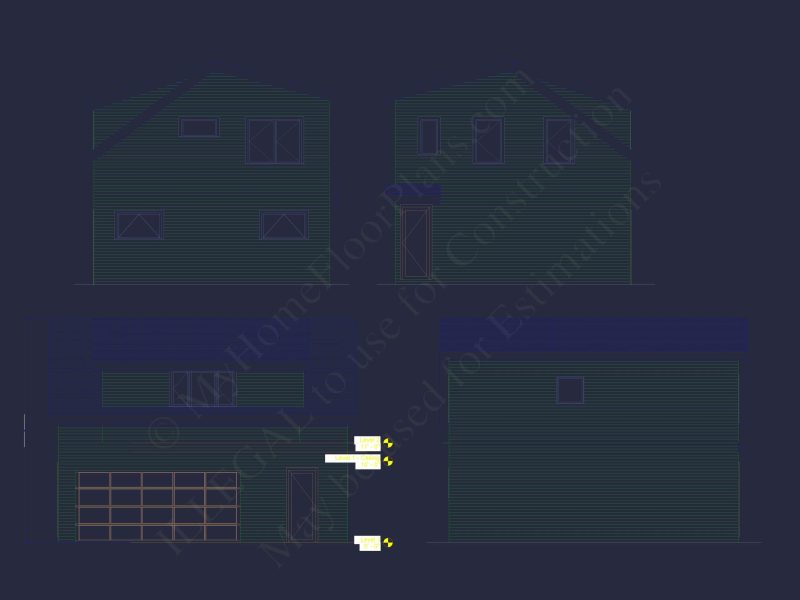 Modern Garage Home Plan with Heated Gym & Workshop