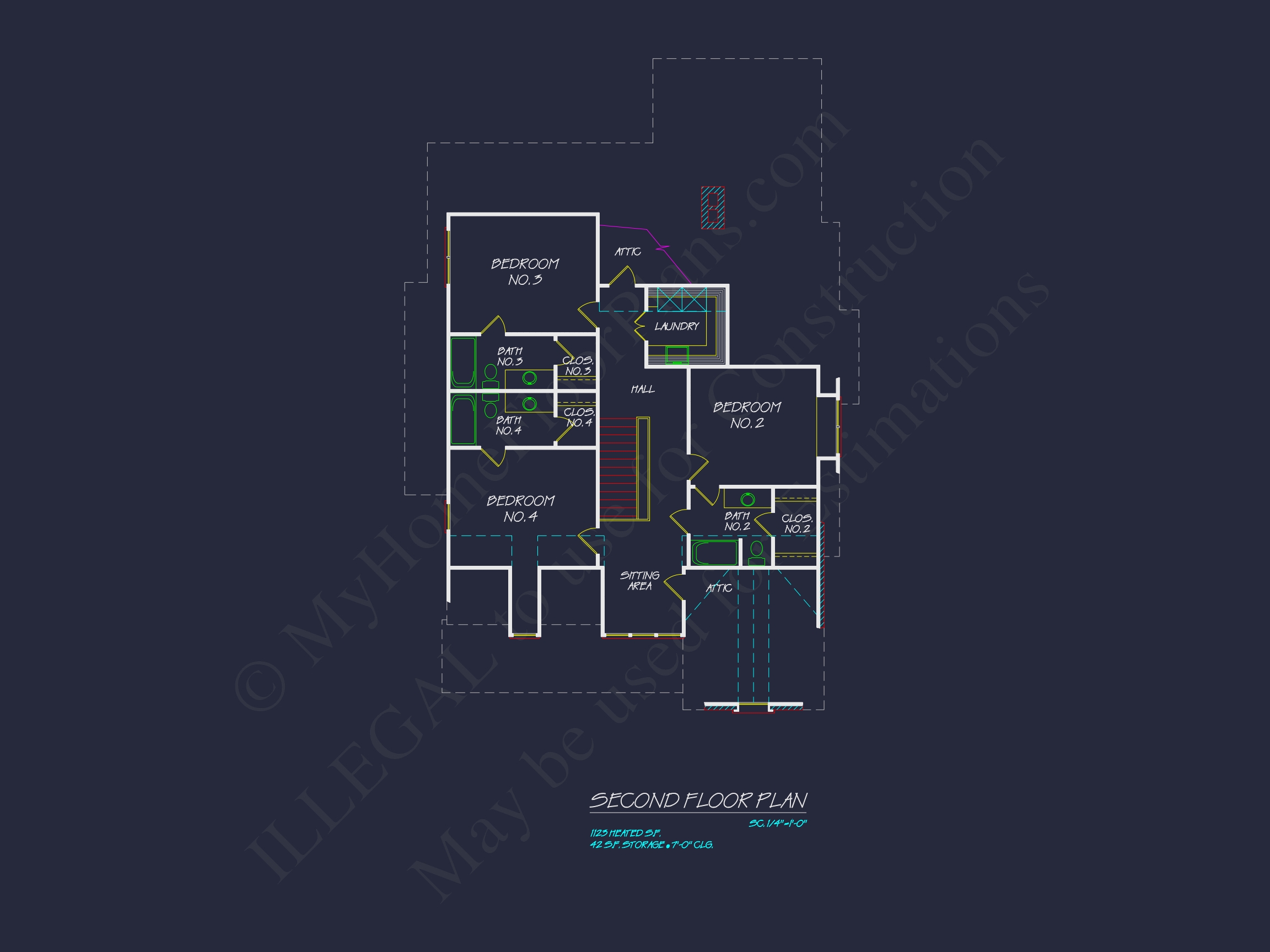 Elegant Traditional House Plan with 2 Stories & Open Floor Blueprint