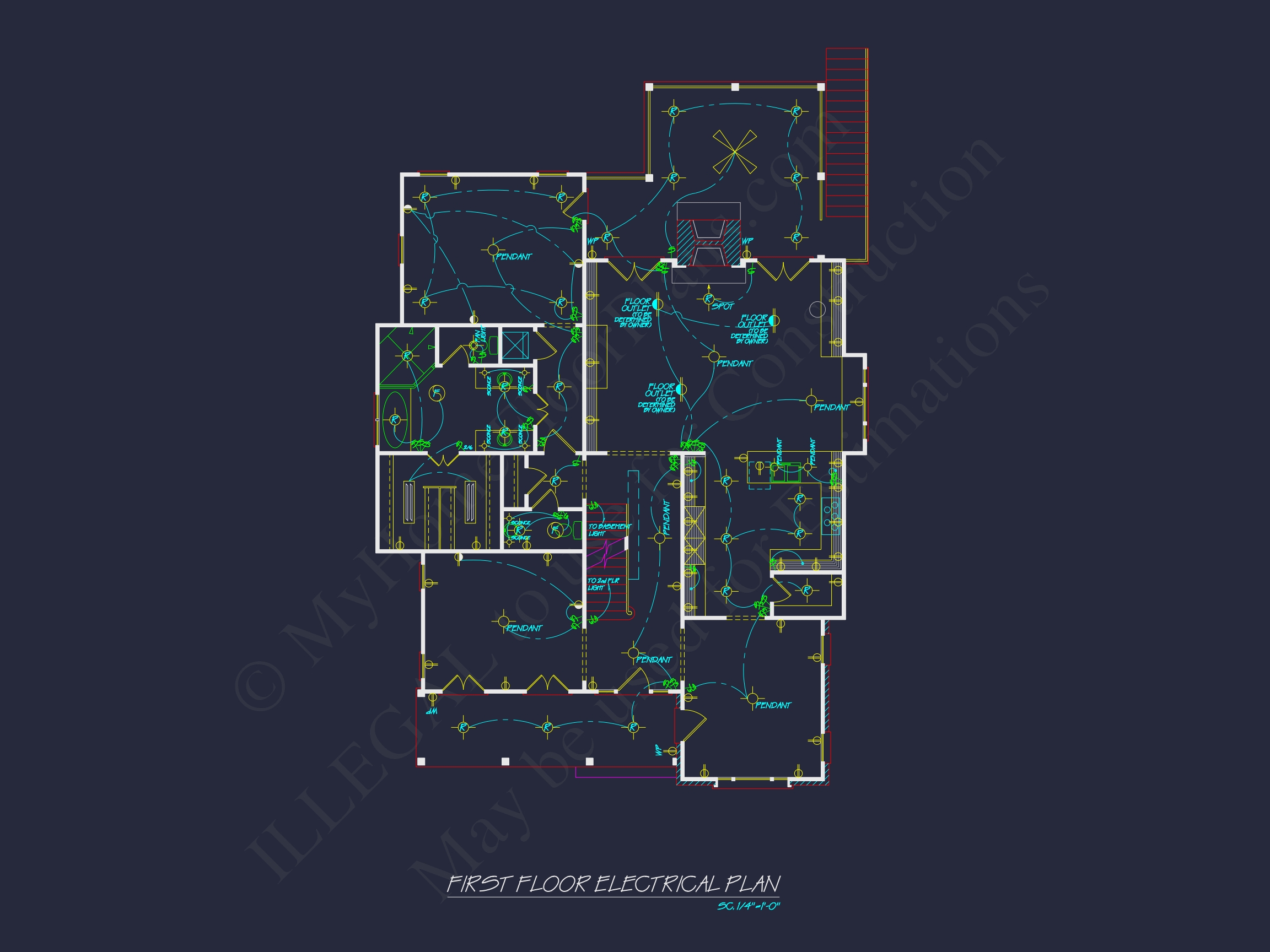 Elegant Traditional House Plan with 2 Stories & Open Floor Blueprint