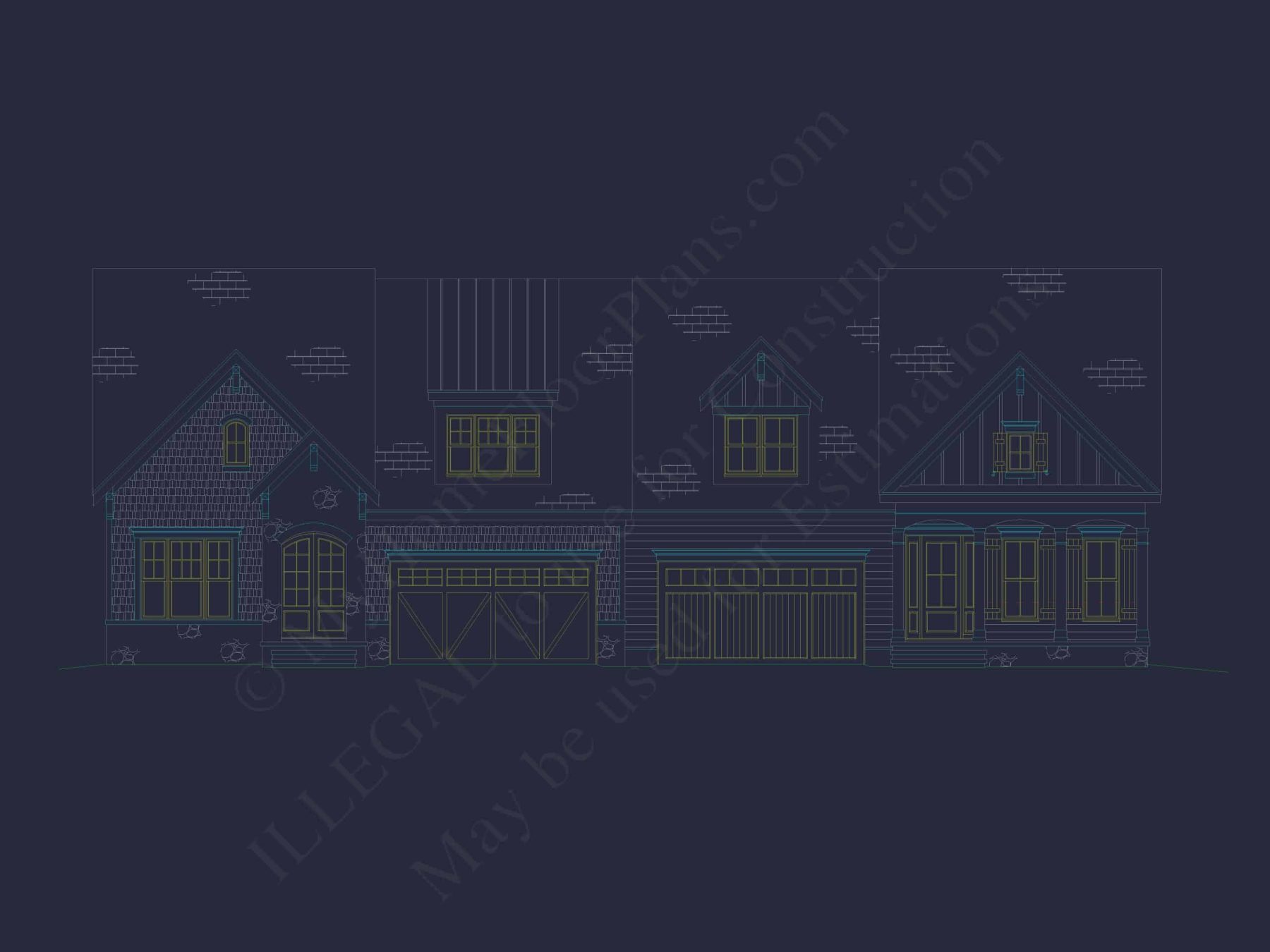 Modern Duplex Home Plan with CAD Blueprints & Flexible Layout