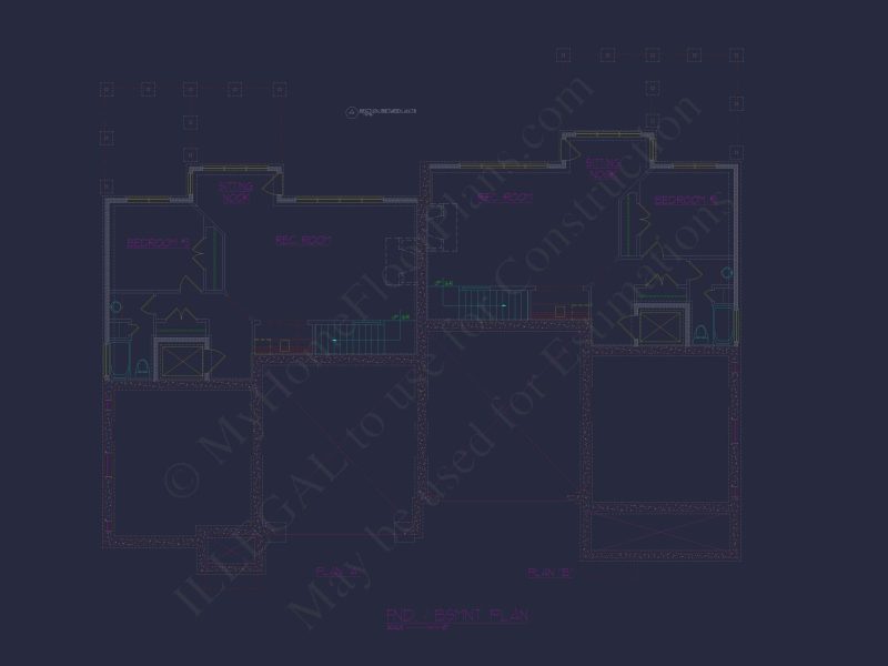 Modern Duplex Home Plan with CAD Blueprints & Flexible Layout