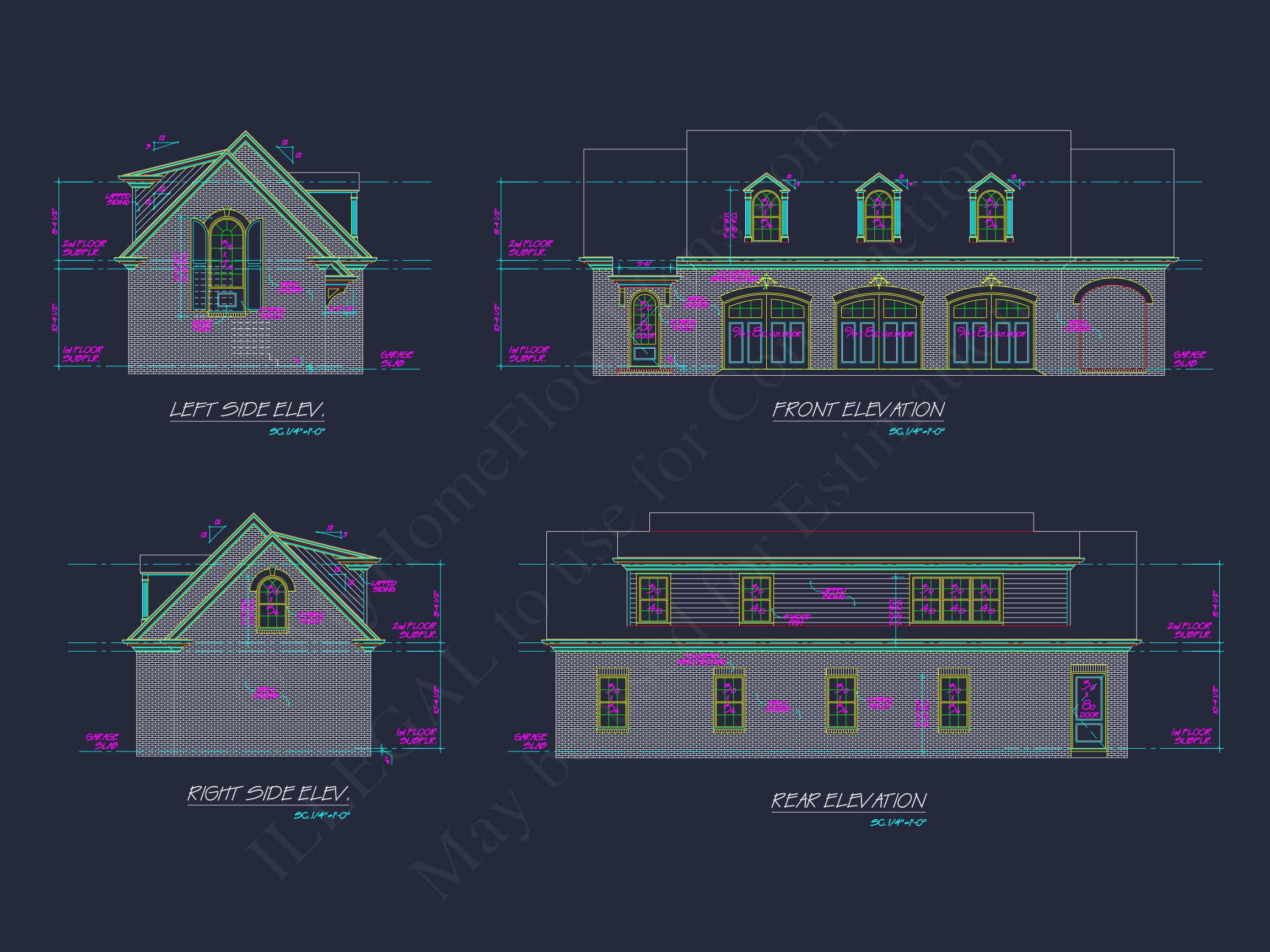 Stunning Traditional 2-Story House Plan with Vaulted Ceilings & Brick Exterior