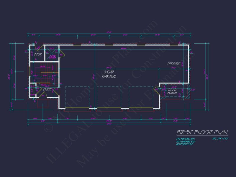 Stunning Traditional 2-Story House Plan with Vaulted Ceilings & Brick Exterior