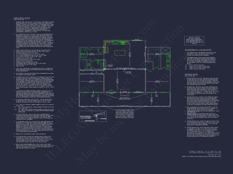 1-Story House Plan with CAD Designs and Open Floor Layout