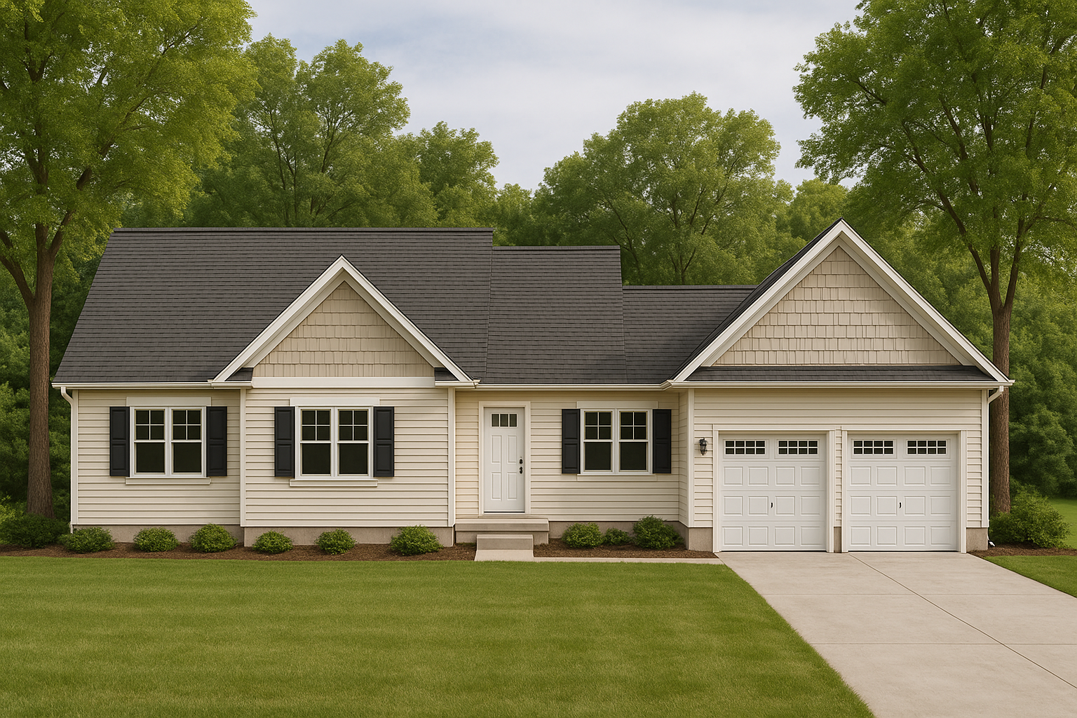 Charming 1-Story House Plan with Craftsman Design & CAD Blueprints