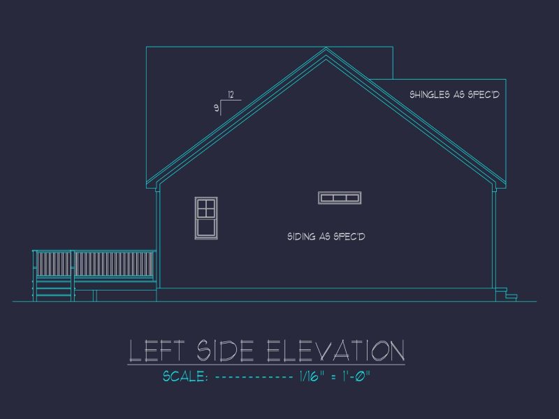 Charming 1-Story House Plan with Craftsman Design & CAD Blueprints