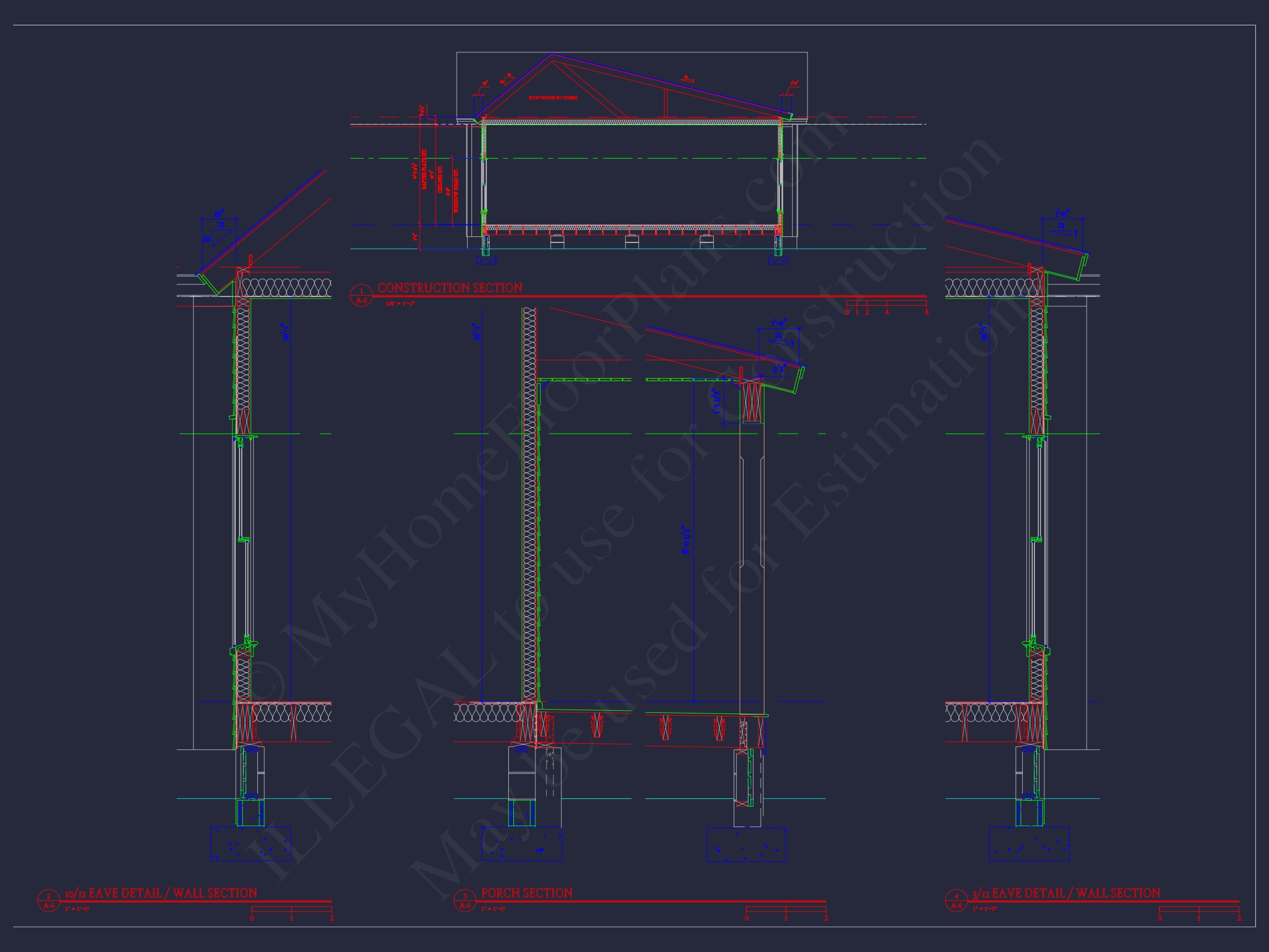 Traditional Ranch Home Plan with 3 Beds, CAD Blueprints & Design