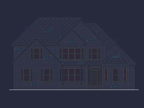 54' x 44' Traditional House Plan with Brick Exterior & Bonus Spaces
