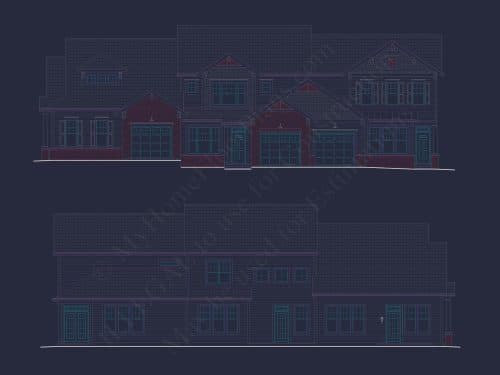 Modern Craftsman Townhome Plan with 3 Bedrooms & Open Layout