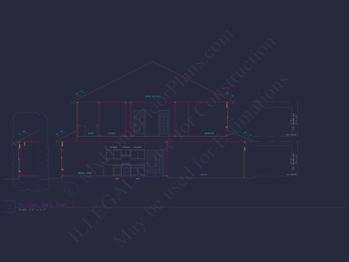 Modern Craftsman Townhome Plan with 3 Bedrooms & Open Layout