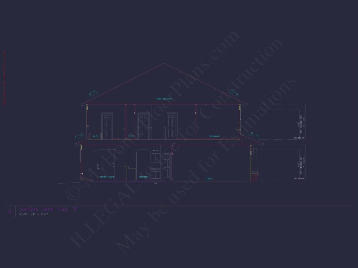 Modern Craftsman Townhome Plan with 3 Bedrooms & Open Layout