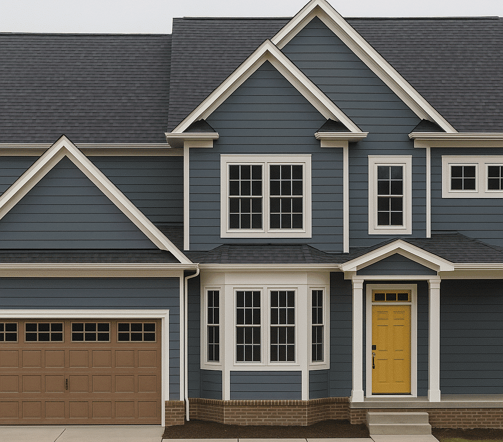 Modern Family Home Plan 2-Story Layout with Classic Curb Appeal