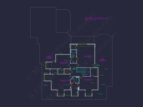Elegant house Plan - Luxury Floor Plan & CAD Design Blueprint
