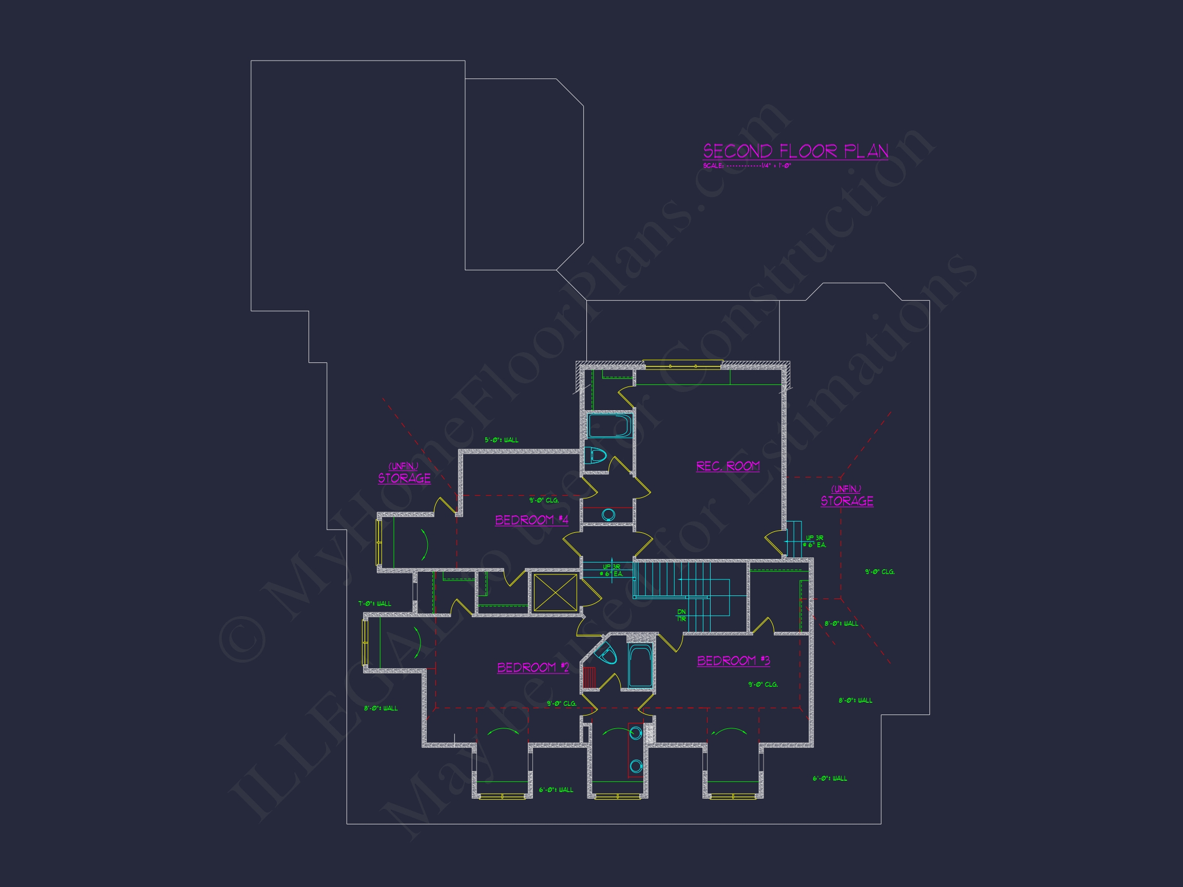 Elegant house Plan - Luxury Floor Plan & CAD Design Blueprint