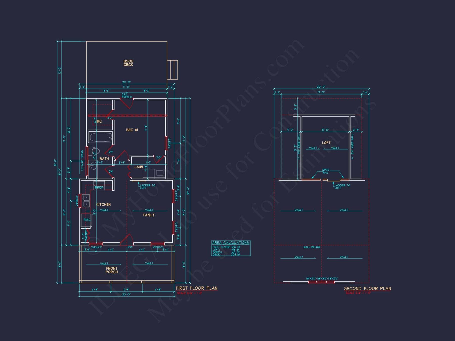 Cozy 1-Bedroom House Plan with Vaulted Ceilings & Open Layout