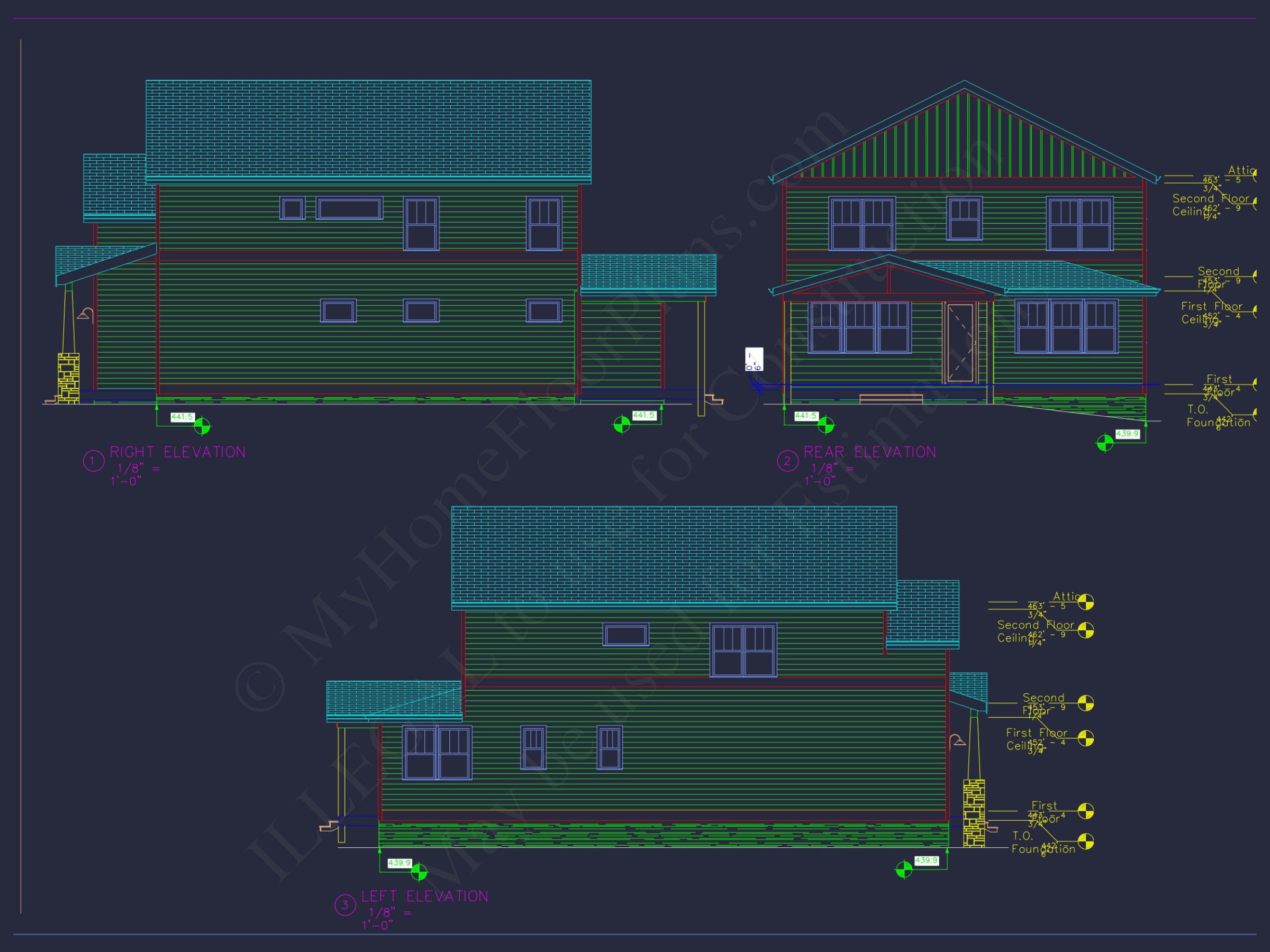 Elegant 2-Story Craftsman House Plan with Bonus Room and CAD Designs