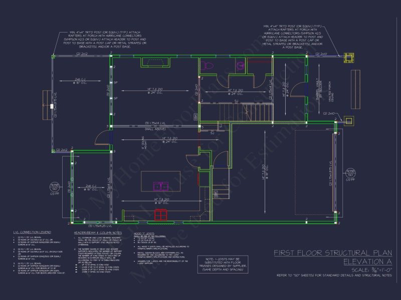 Elegant 2-Story Craftsman House Plan with Bonus Room and CAD Designs