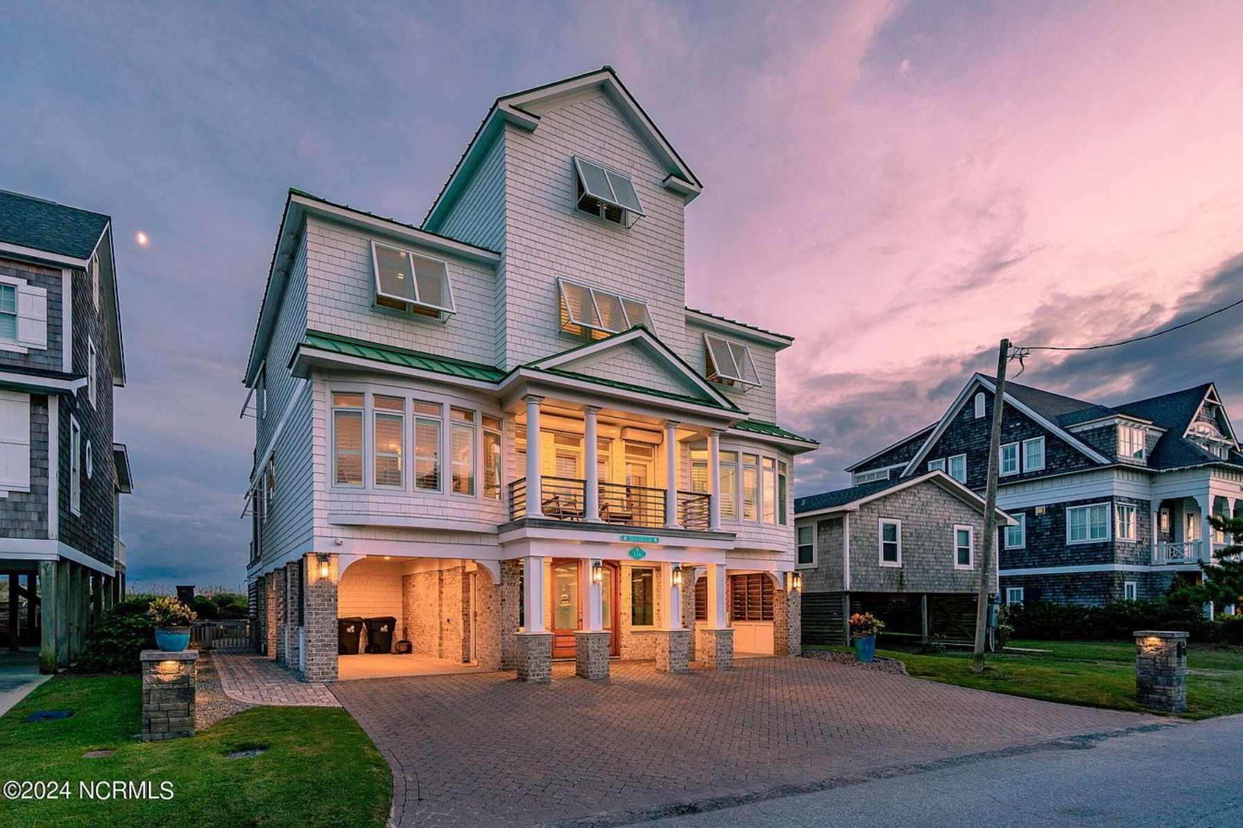 Luxury 3-Story House Plan with Modern Coastal Design & Ocean Views