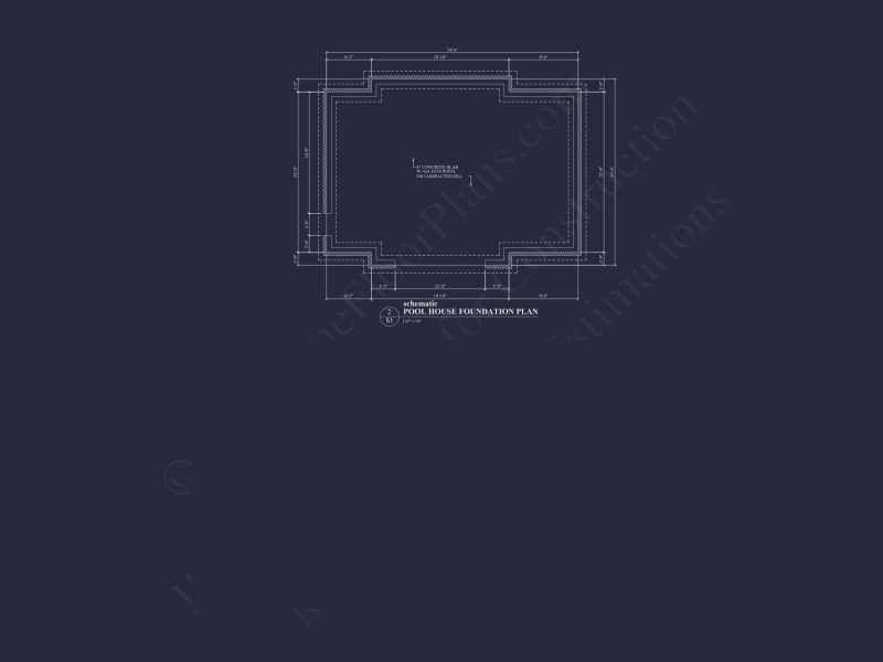 Charming Pool House Plan with Vaulted Ceilings & CAD Blueprints